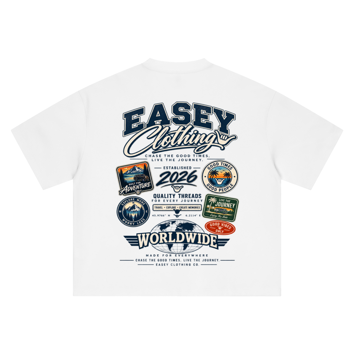 Easey Clothing - Worldwide Oversized T-Shirt