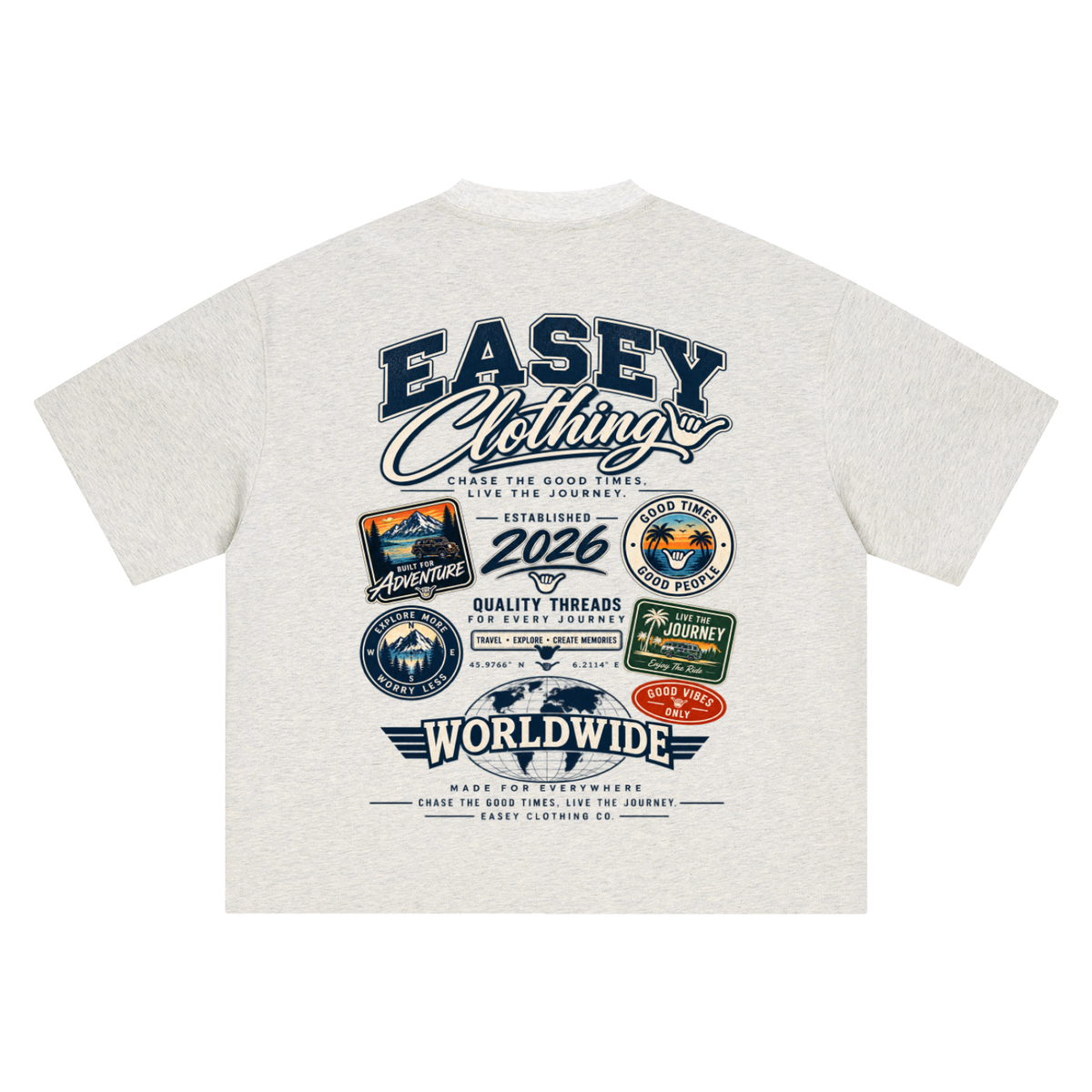 Easey Clothing - Worldwide Oversized T-Shirt
