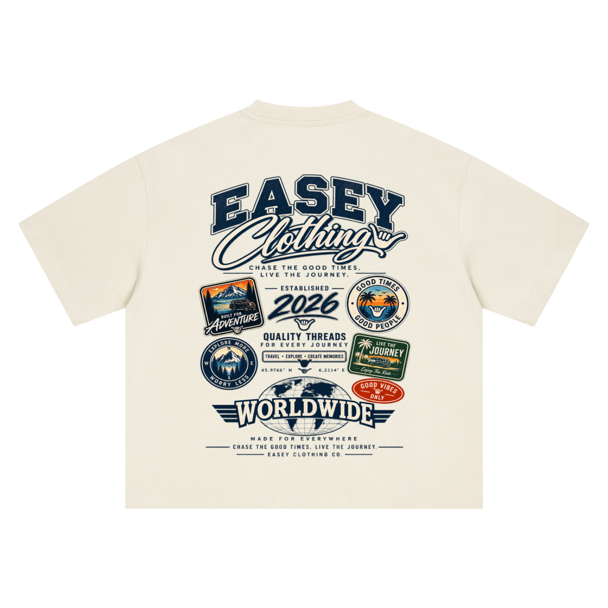 Easey Clothing - Worldwide Oversized T-Shirt