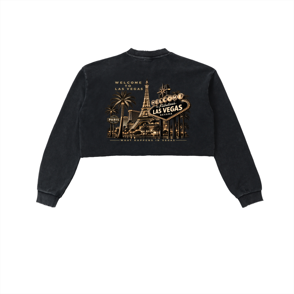 Easey Clothing - Vegas Cropped Sweatshirt
